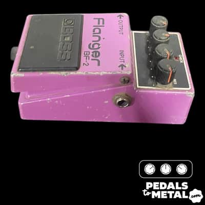 Boss BF-2 Flanger (Black Label) 1980 - 1984 - Purple X12839 image 6