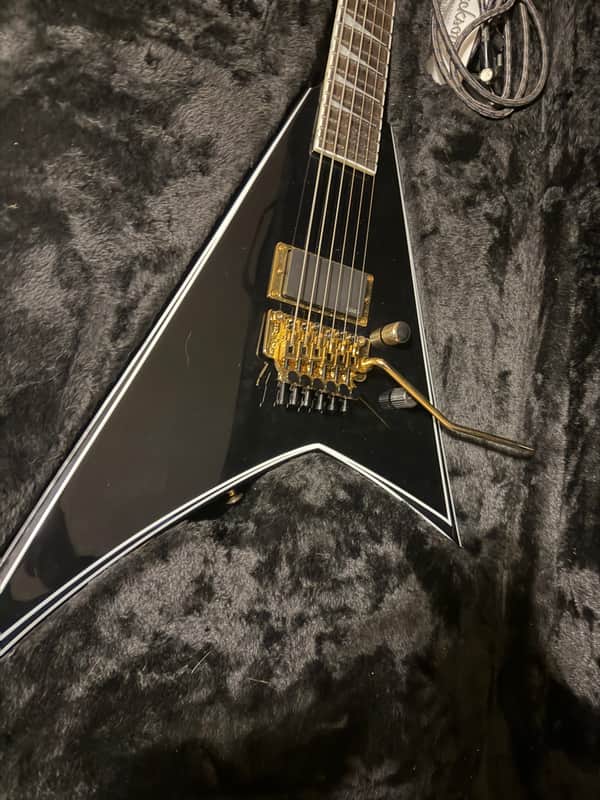Jackson Concept Series RR24 FR H Rhoads 2024 - Black with White Pinstripes image 1