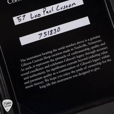 Gibson Custom Shop 1957 Les Paul Custom VOS Ebony 9.10 #751830 image 15