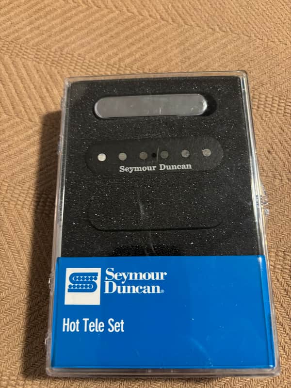 Seymour Duncan STL-2 / STR-2 Hot Tele Pickup Set 2010s - Black/Chrome image 1