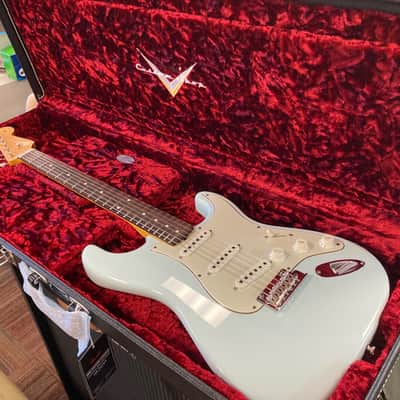 Fender Research and Development one off red cedar 60s vintage stratocaster chris fleming sonic blue image 17
