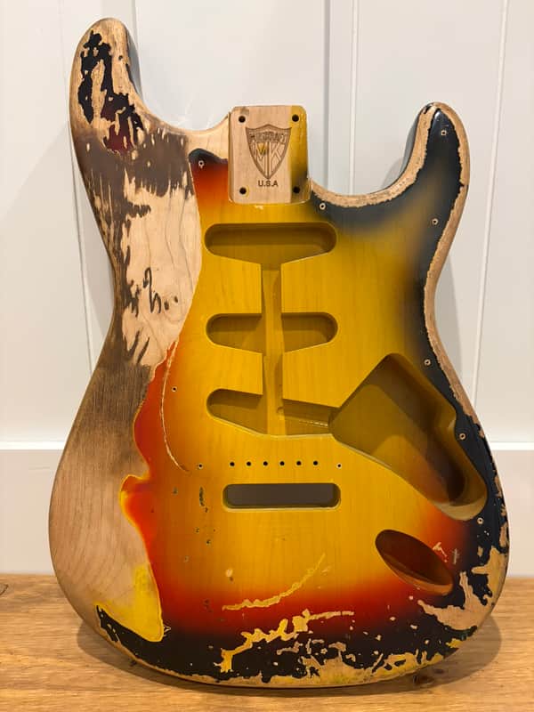 Replica Relic Rapper SRV Replica Body Relic Strat | Reverb