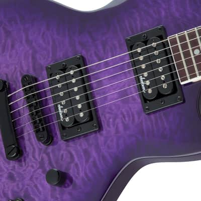 Jackson JS Series Monarkh SC JS22Q Amaranth FB Transparent Purple Burst image 5