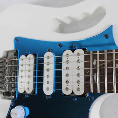 Blue Mirror Front route HSH Pickguard fits* Ibanez (tm) Jem JR image 6