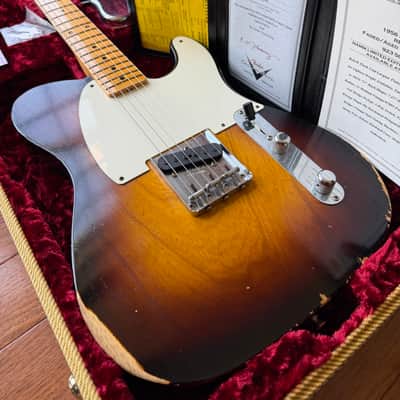 2019 Fender Custom Shop Esquire Telecaster ‘56 NAMM Relic Limited - Wide Fade 2 Color Sunburst image 1