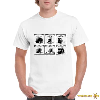 Formats Custom Printed T-Shirt White - Medium image 2