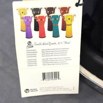 LP Aspire LPA630-BKWC Tunable Wood Djembe, 12.5" Head image 13