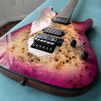 Schecter C-6 Pro FR Aurora Burst Ultra Burl image 11