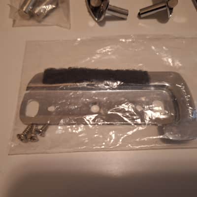 Fender Offset Hardware Lot Mustang Bridges Jaguar/Jazzmaster Tremolo unit with vibrato arms and mute image 2