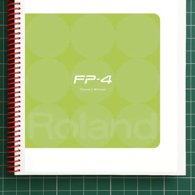 Roland FP-4 — 2 in 1 Owners Manual User Instructions — 168 Pages — USA Made