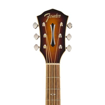 Fender FA-235E Acoustic Guitar, Walnut FB, Mocha Burst image 7