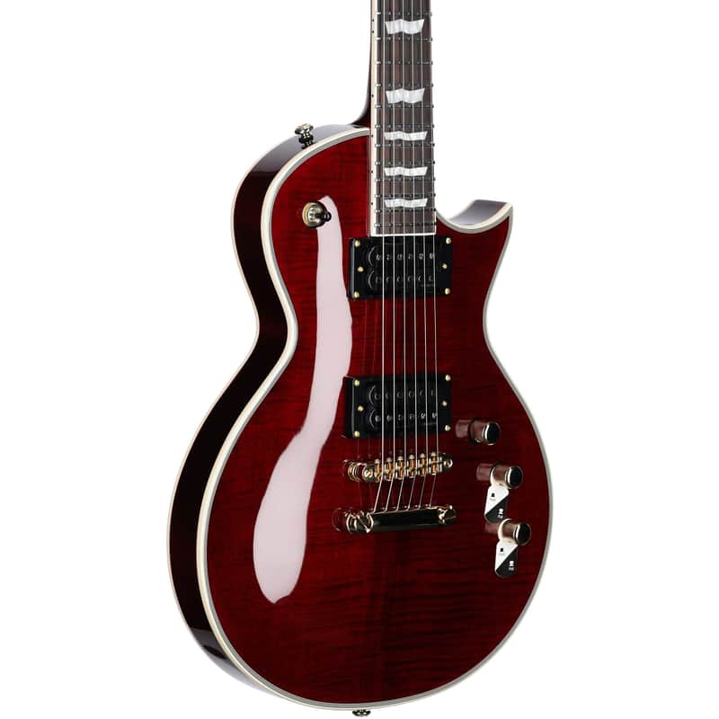 ESP LTD EC-1000T CTM Traditional Series Electric Guitar, See-Thru Black Cherry, Open Box (Good) image 1