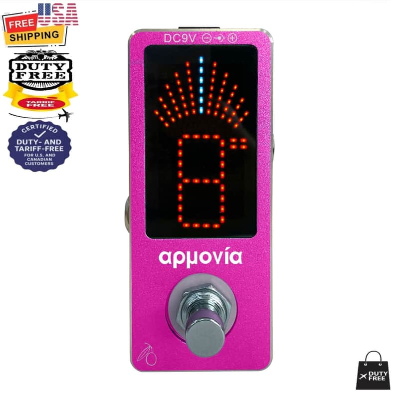 KALAMATA OLIVE Pink Tuner ROOTS Series Aluminum Mini Chromatic Guitar Bass Violin Tuner image 1
