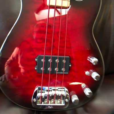G&L 1500 2001 Red Burst-Curley Maple Bound Top. Matching Headstock. image 1
