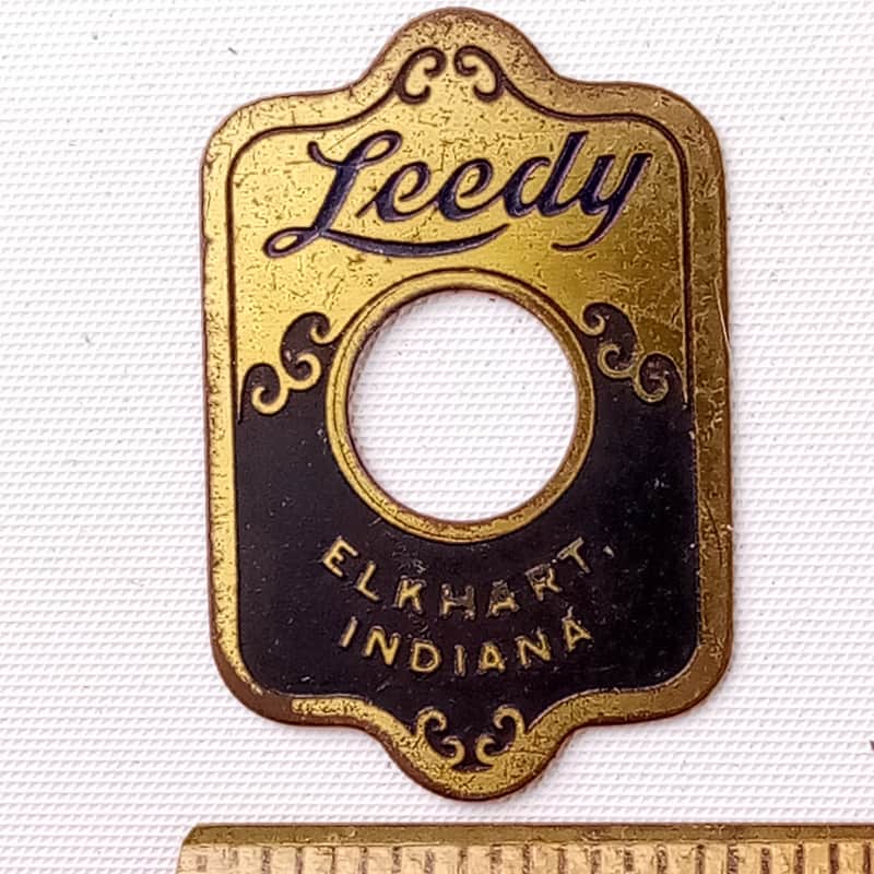 Leedy"Elkhart Indiana"Blue/Brass Badge 1946-8 Snare/Bass/Tom Drum Vintage40s USA image 1