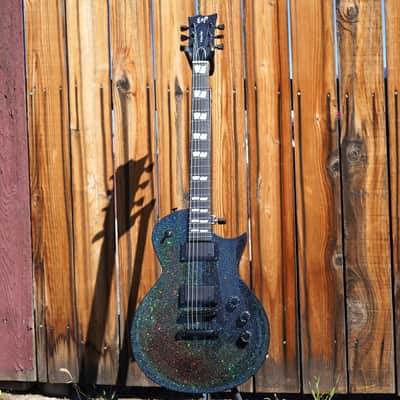 ESP USA Eclipse Black Holo 6-String Electric Guitar w/ Black Tolex Hard Case image 8