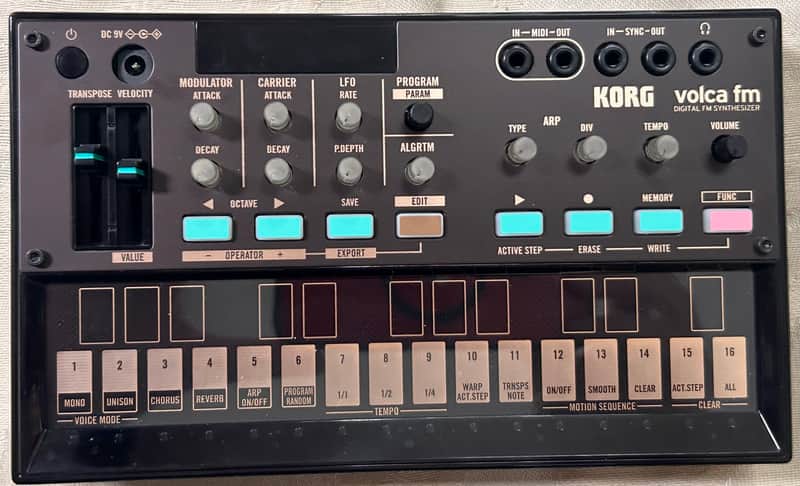 Korg Volca FM2 Digital FM Synthesizer/Sequencer 2022 - Present - Black image 1