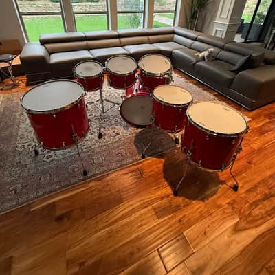 Tama Star Bubinga 7 Piece Kit. Solid Candy Red image 5