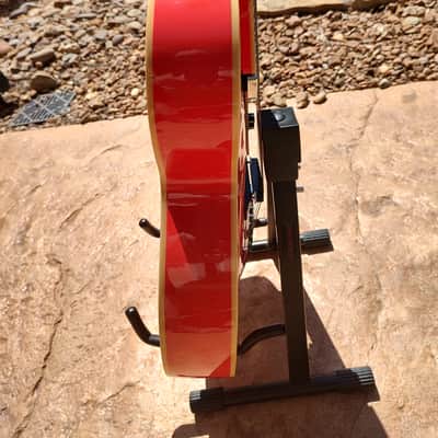 D'Angelico Premier EXL-1 Hollow Body Archtop Fiesta Red image 5