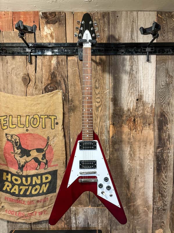 Edwards E-FV-120D Flying V - Cherry | Reverb