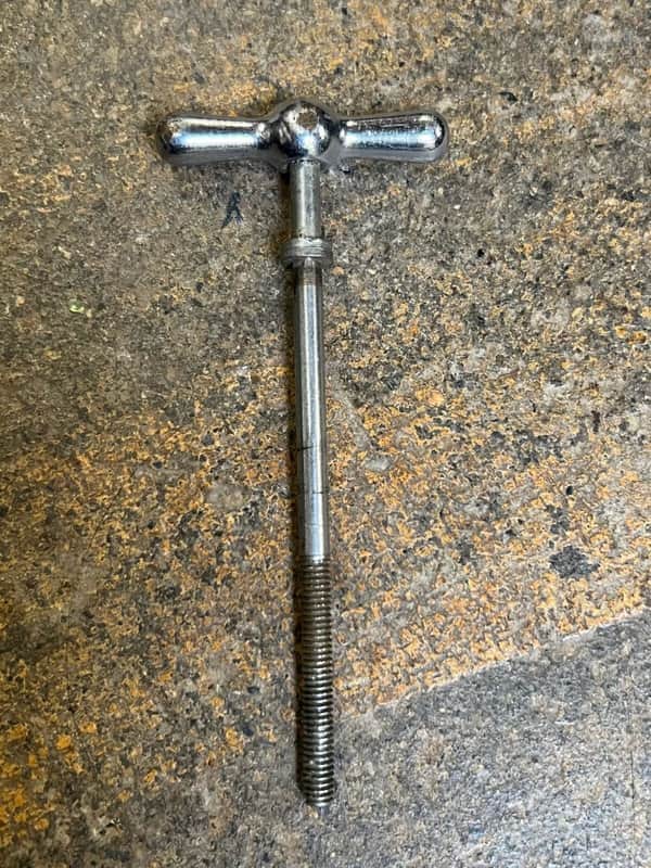 Ludwig 3-11/16" Chrome T Rod Vintage 1950's image 1
