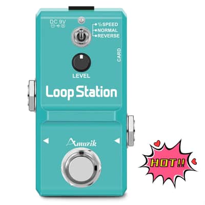 Amuzik Nano Guitar Looper Pedal – 10 Minutes Recording, Unlimited Overdub, 3 Modes, TF Card Support image 3
