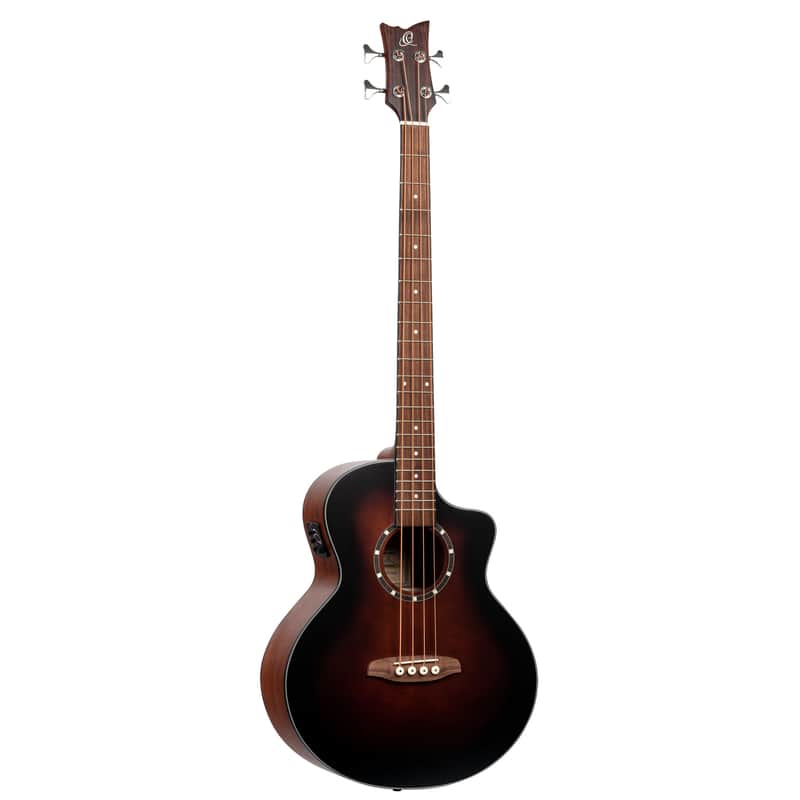 Ortega D7CE-BFT-4 Deep Series 7 Spruce Top Mahogany Neck Medium Scale 4-String Acoustic-Electric Bass Guitar image 1