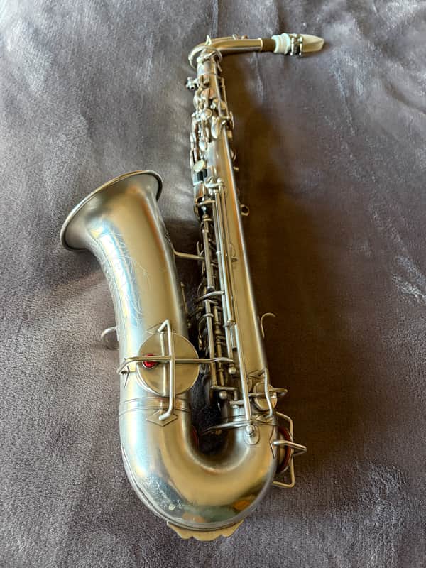 Buescher True-Tone Low Pitch Silver Alto Saxophone 1925 image 1