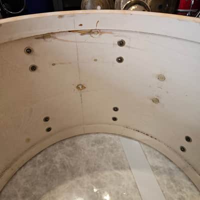 Leedy 20x14" 3-ply Bass Drum - White Marine Pearl - Nickel Hardware 1950 image 16