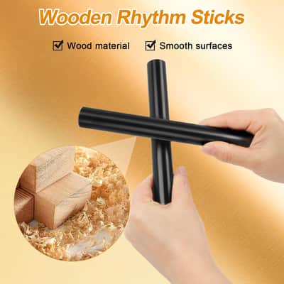 10Pcs Black Tamborines Musical Instrument Adults, Kids Music Percussion Set image 6