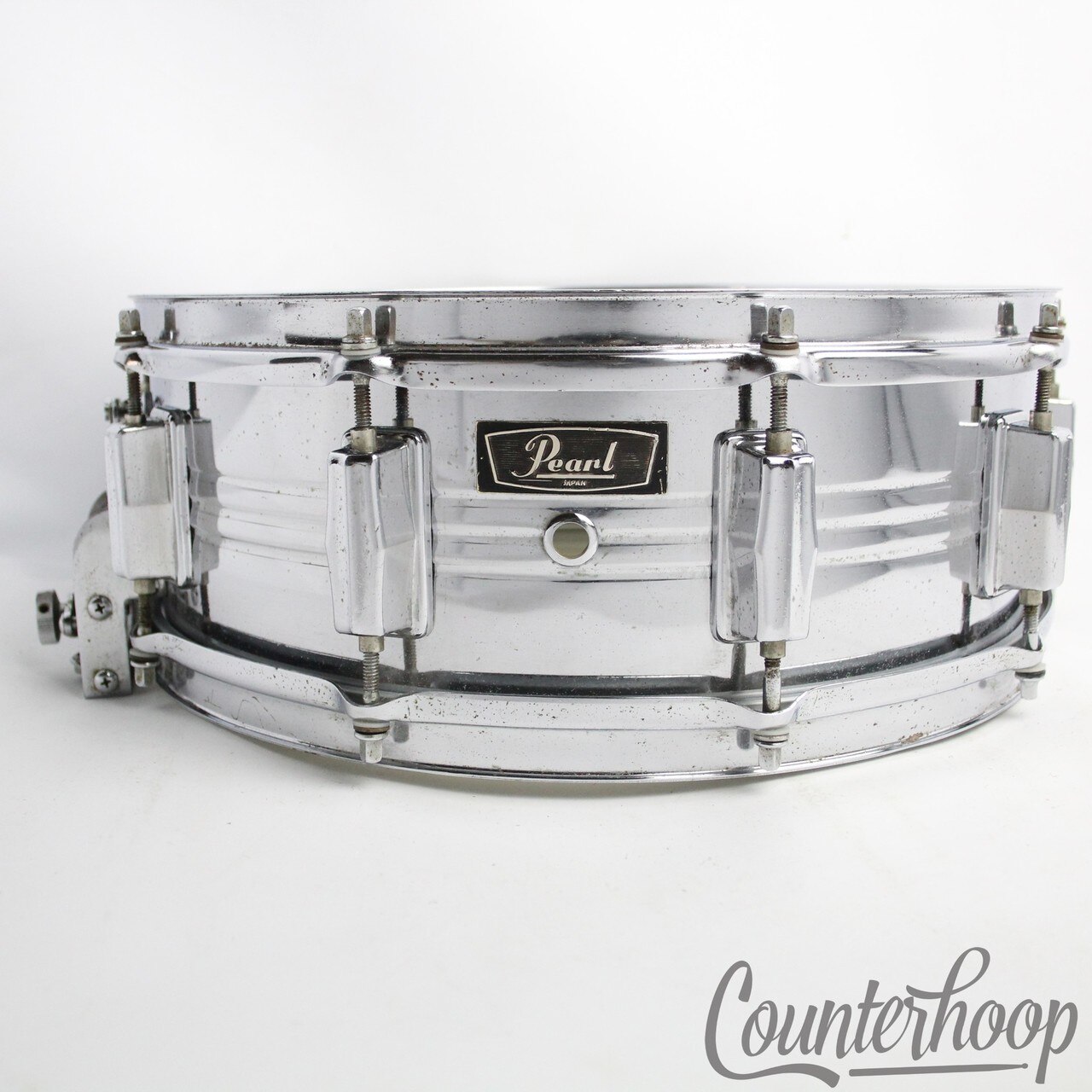 Pearl Jupiter 14x5"4814 COB Brass Snare Drum Vintage 70s Japan Parallel 10-Lug* — main photograph