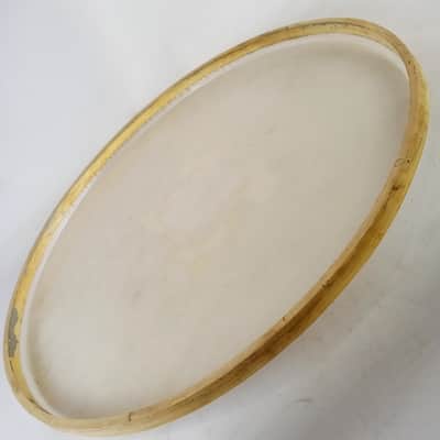 Gretsch 22"Permatone Bass Drum Head Plastic Remo Vintage 60s Round Badge Renown image 3
