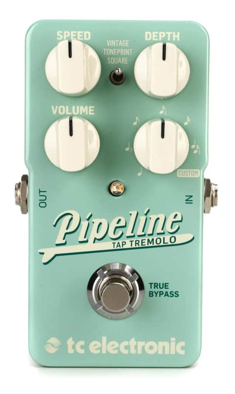 TC Electronic PIPELINE TAP TREMOLO Ingenious Tap Tempo Tremolo with Sequencer, Subdivisions and TonePrints* For Both Vintage and Adventurous Tremolo Sounds image 1