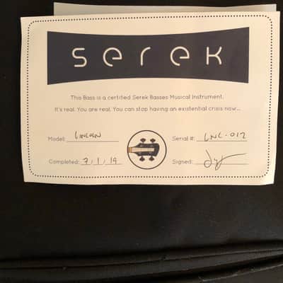 left handed Serek Lincoln  bass image 5