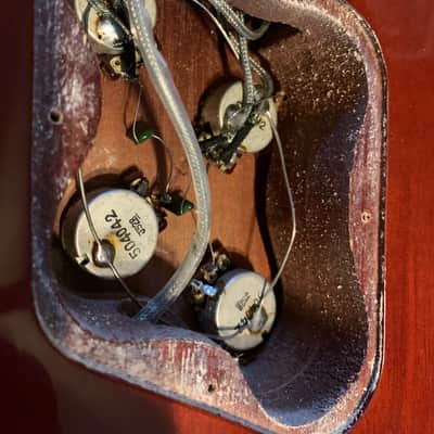 Rare vintage Ibanez 2350 CH Custom Les Paul 1975 Lawsuit- John 5 Motley Crue autographed Natural wood brown top maxon 70 pickups image 20