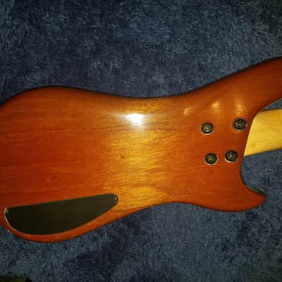 Handmade Lefty Short Scale / Piccolo Bass  2000s Sickly Green image 5