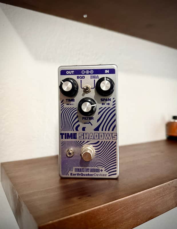 EarthQuaker Devices / Death By Audio Time Shadows Subharmonic Multi-Delay Resonator 2020 - Silver / Purple image 1