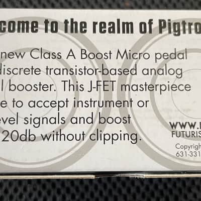 Pigtronix Class A Boost Micro 2018 - White / Black image 2