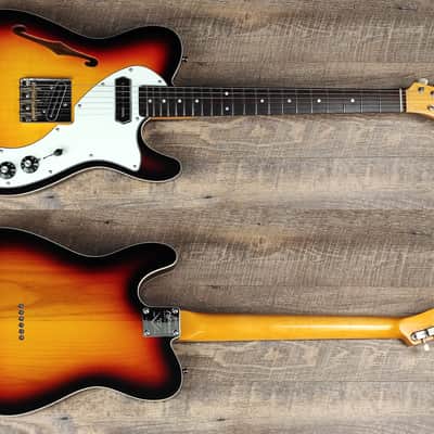 MyDream Stratocaster Custom Built - Sunburst Thinline Charlie Christian Freeway image 1