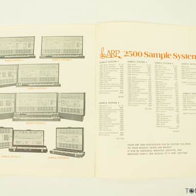 The ARP 2500 Electronic Music Synthesizer Catalog Brochure VINTAGE SYNTH DEALER image 4