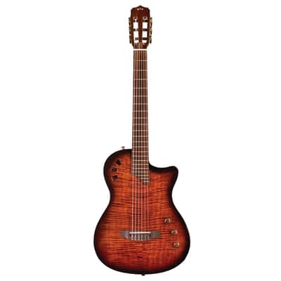 Cordoba Fusion Stage Cutaway Electric Nylon String Guitar - Edge Burst - B-Stock image 2