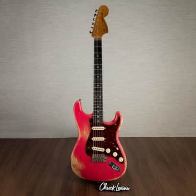 Fender Custom Shop 69 Stratocaster Heavy Relic Electric Guitar, Ebony Fingerboard - Watermelon King - CHUCKSCLUSIVE - #R126000 image 2