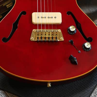 1997 Gibson Blueshawk Semi-Hollow Electric Guitar Cherry Red + OHSC image 5