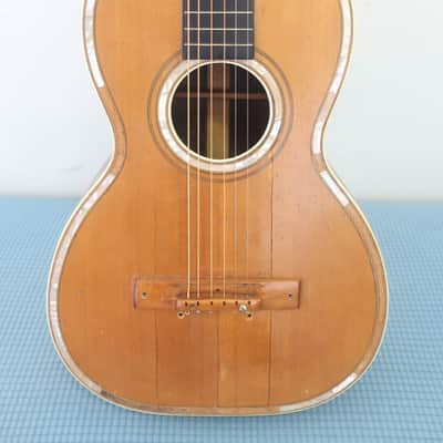 Vintage 1900s Lyon & Healy Parlor Guitar Finest Woods & Craftsmanship Moon Sun & Stars Inlay Ladder Braced Ditson Supertone Regal Lakeside image 3