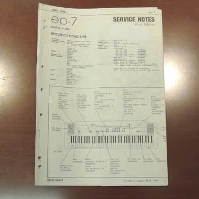 Roland EP 7 Service Manual [Three Wave Music]
