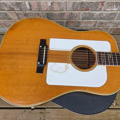 Vintage 1966 Gibson FJN Folk Acoustic Guitar w/ TKL Hardshell Case! image 4