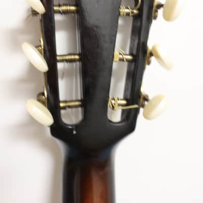 Vintage 1960s  Framus Parlor Model 5/10 "Serenade" Small Body Acoustic Guitar West Germany Clean Original Fuax Gator Case Hang Tags & Original Pick WOW image 9