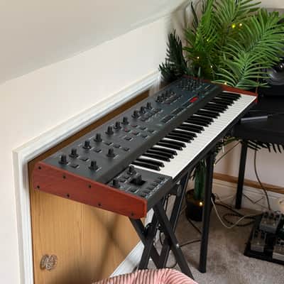 Behringer UB-Xa 16-Voice 61-Key Synthesizer 2023 - Present - Blue with Wood Sides image 1