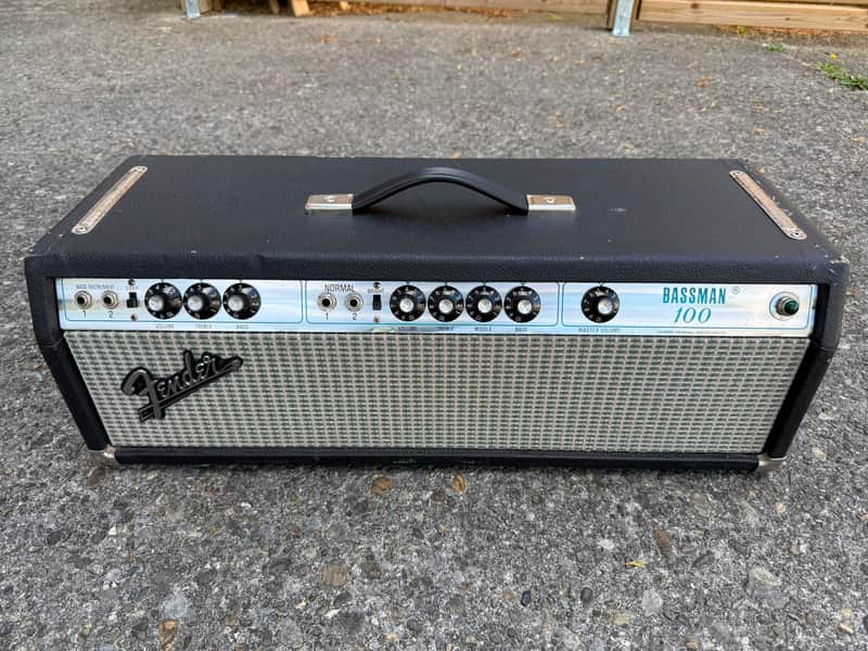 Fender Bassman 100 silverface ca. 1970 - silber / schwarz image 1