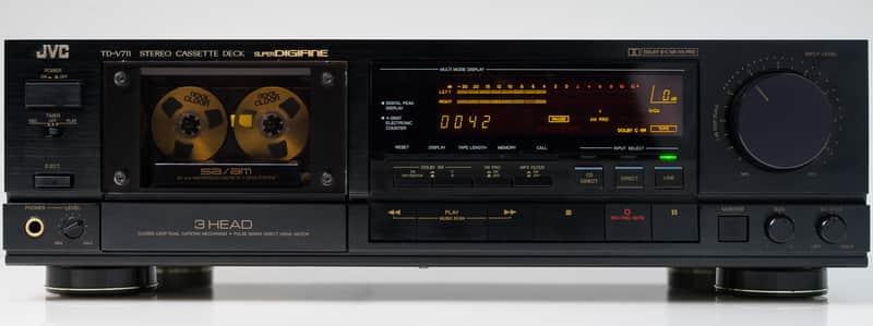 JVC TD-V711 SuperDigifine Cassette Deck *Fully Recapped - Highly